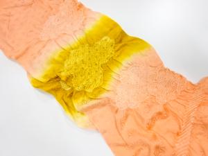 正絹　絞り　帯揚げ